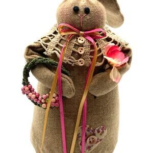 Handcrafted Easter Bunny - Seasonal Decor/Holiday